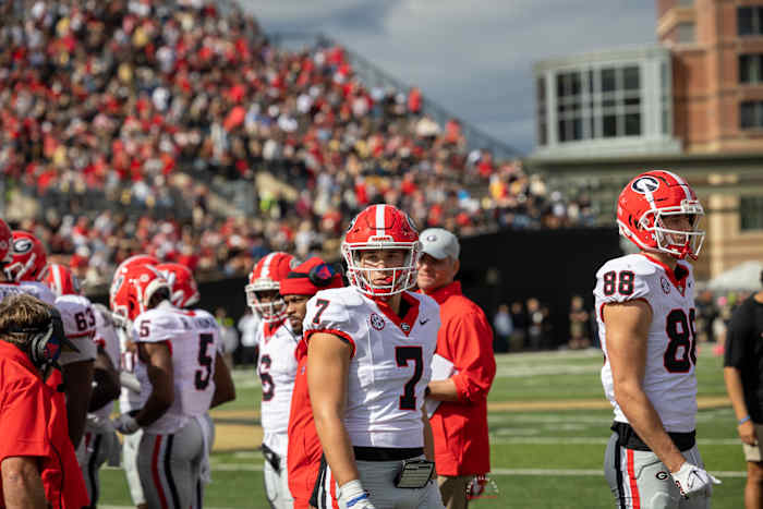 TE, Lawson Luckie was thrown into action Saturday against Vanderbilt on Saturday 